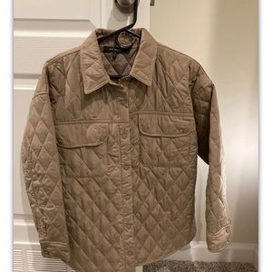 Womens Blu Pepper quilted jacket, NWOT, size small, khaki